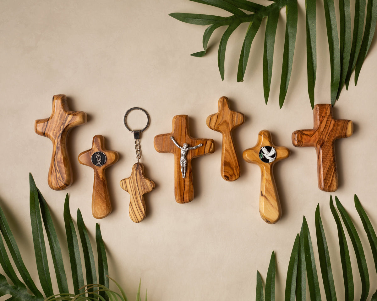 Unfinished Wood Catholic Cross Shape - Easter - Christian - Craft