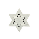 Two piece Star of David made from Jerusalem stone