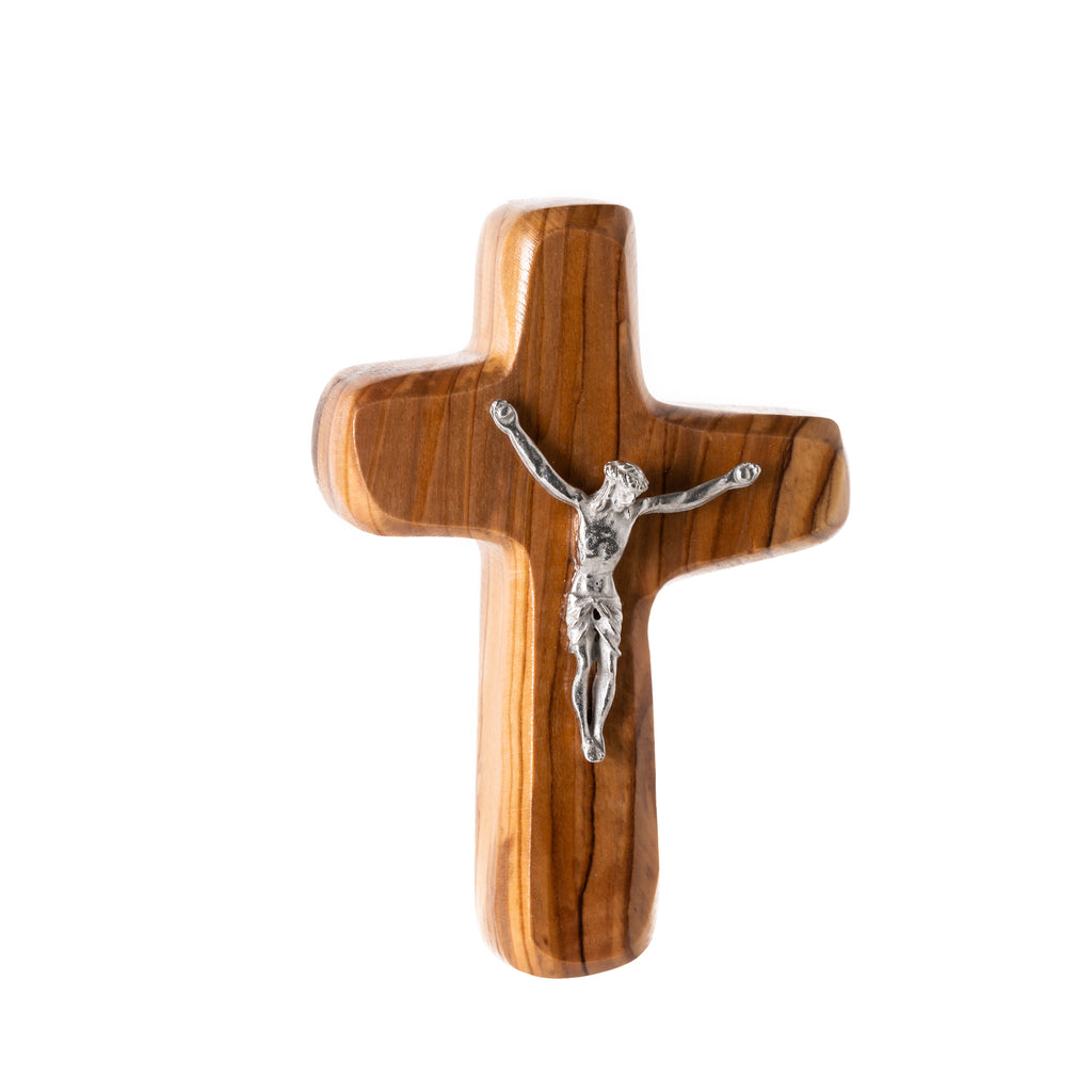 Holding Cross & Dove Holy Land Olive Wood Keychain from Bethlehem – Logos  Trading Post
