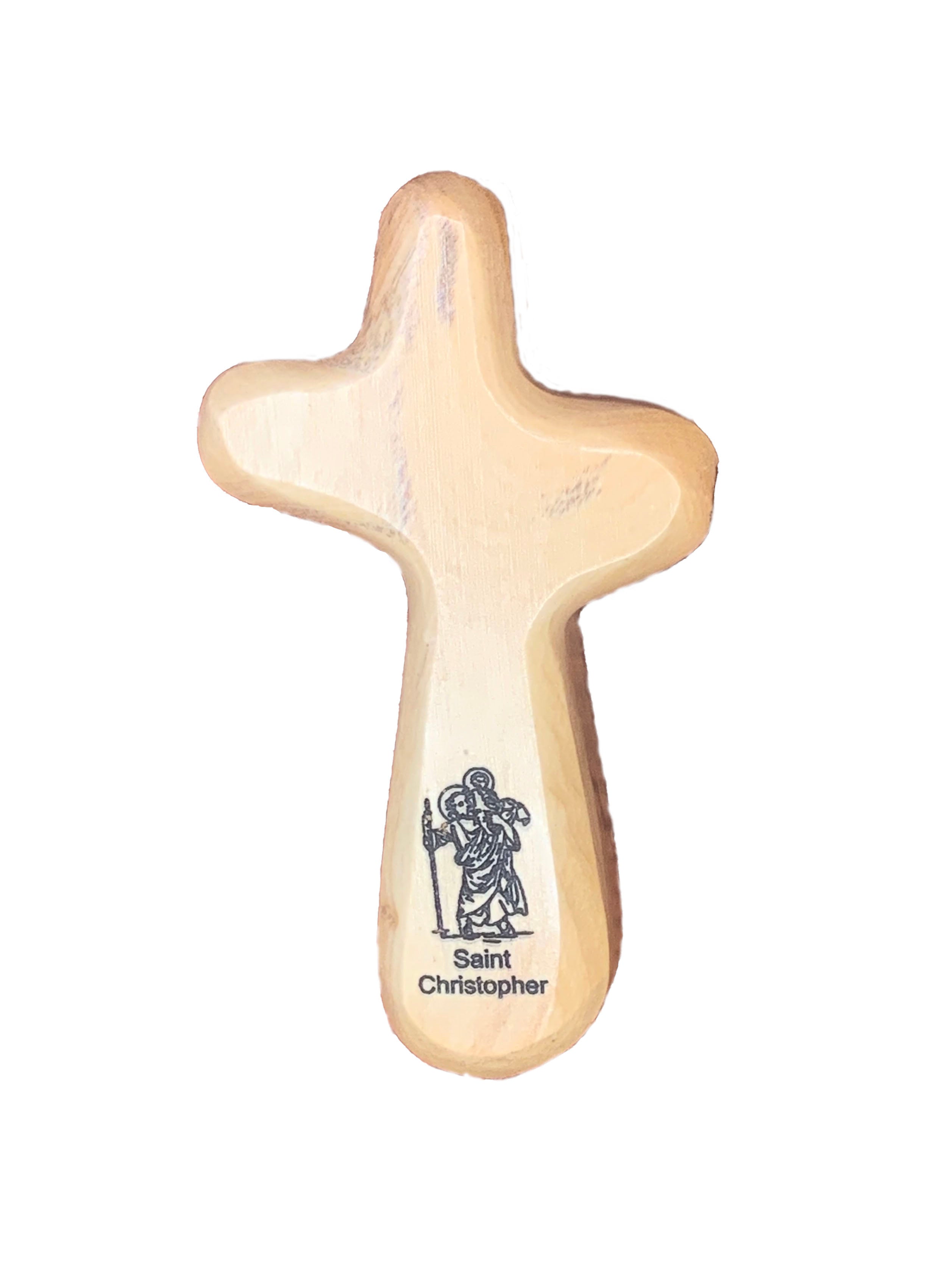 Olive Wood holding crosses, Comfort crosses made in Bethlehem